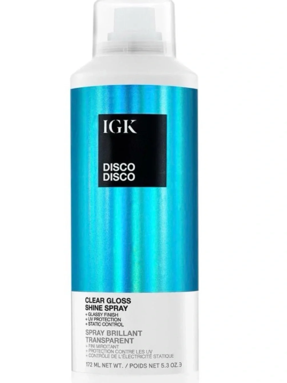 GK Disco Disco Clear Gloss Shine Spray - Metallic Blue